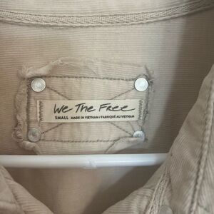 BRAND NEW without tags. Free People corduroy button down